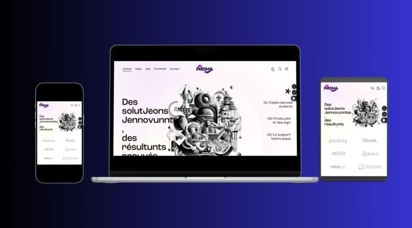 Conception de Site web pour une Identité Prisma